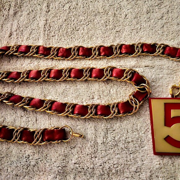 CHANEL #5 1987 Belt Authentic Very Rare - Picture 3 of 9